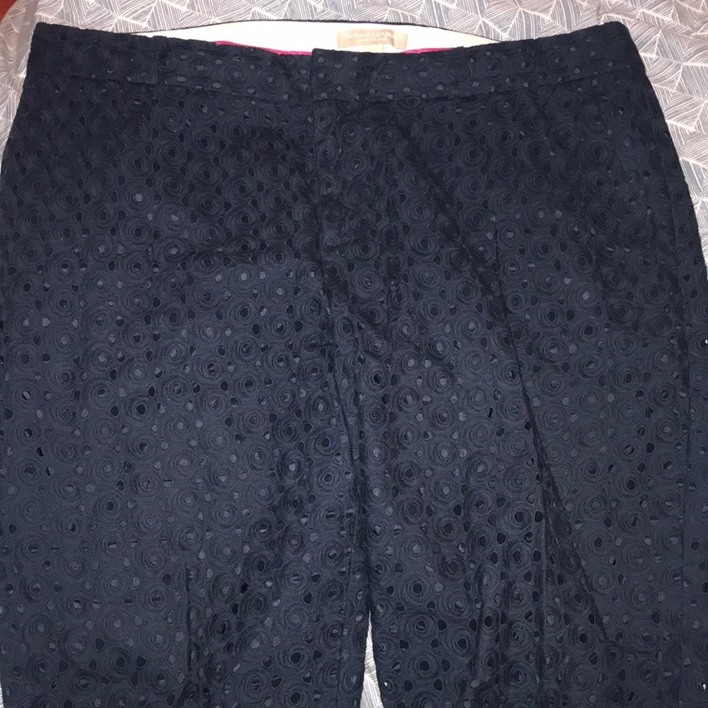 banana republic hampton eyelet ankle crop pants